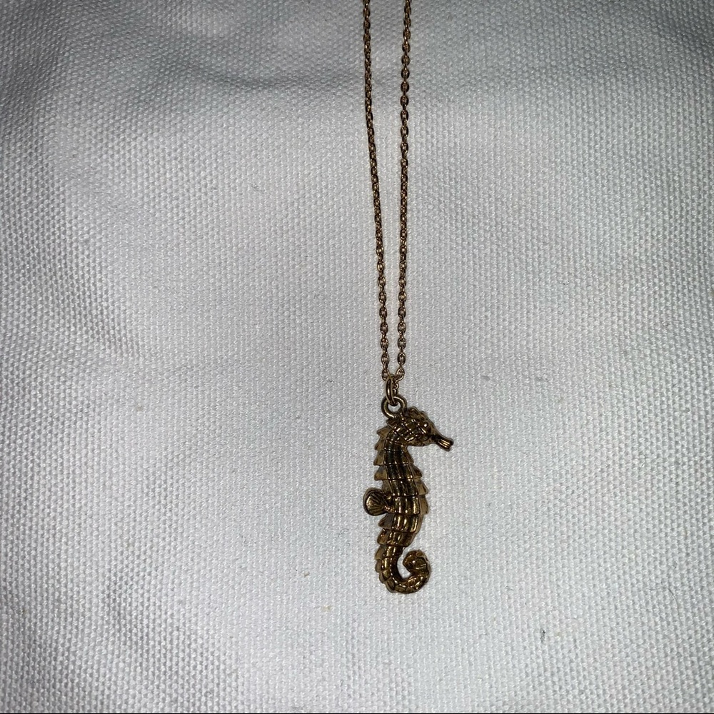 J. Crew Seahorse Long Necklace